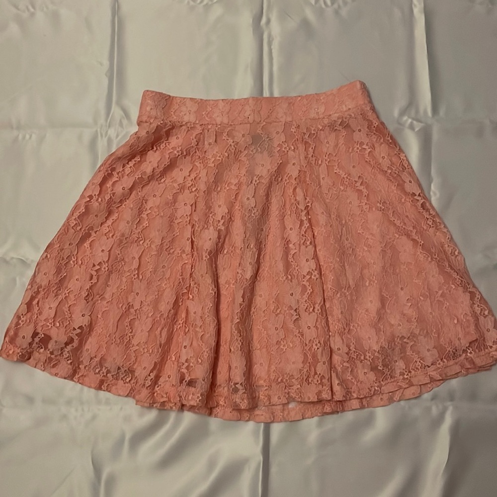 Floral Lace Detail Skirt